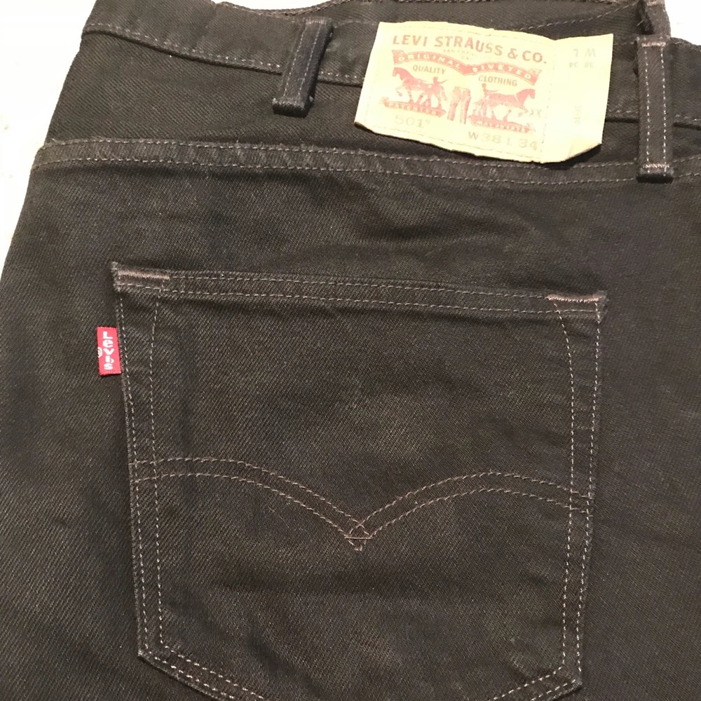 🚲🚲 Levi’s 501 black relaxed jeans W 38 L 34 🚲🚲
